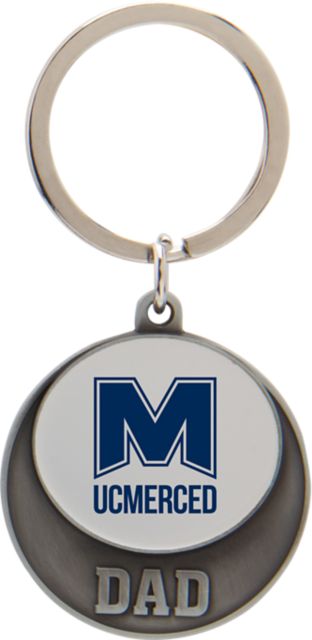 University of California, Merced Dad Keychain