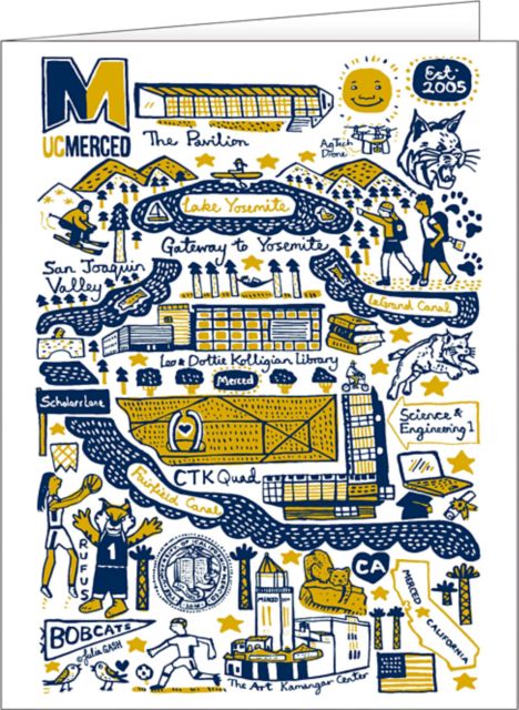 University of California, Merced 10 Pack Notecards