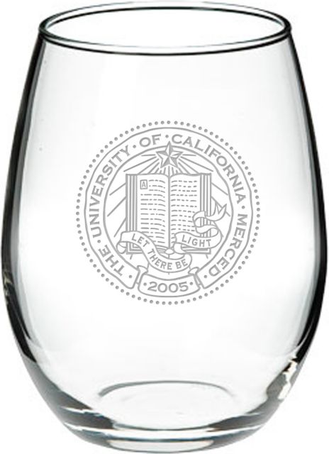 University of California, Merced 21 oz. Stemless Wine Glass