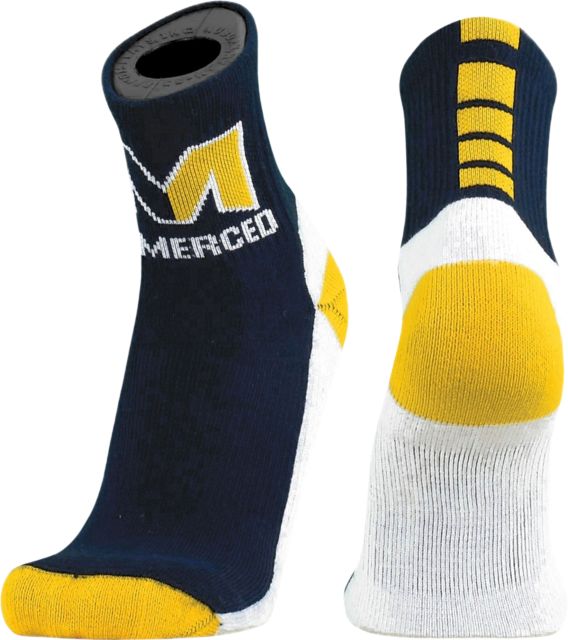 University of California, Merced Quarter Cut Socks