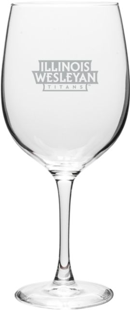 Illinois Wesleyan University 19 oz. Wine Glass