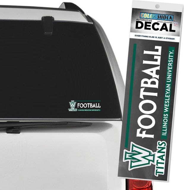 Illinois Wesleyan University Titans Football Decal