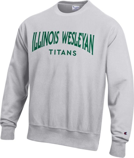 Illinois Wesleyan University Titans Reverse Weave Crewneck Sweatshirt:  Illinois Wesleyan