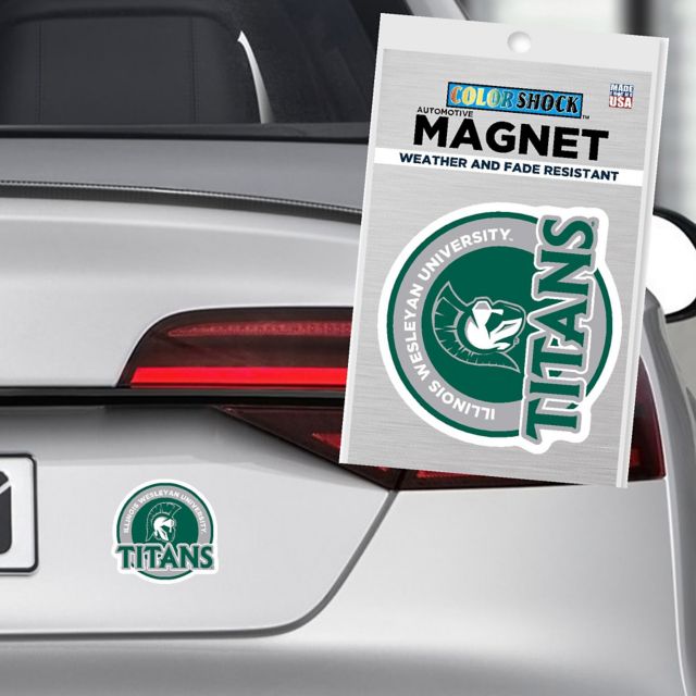 Illinois Wesleyan University Titans 4x4 Magnet