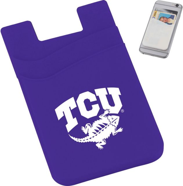 Texas Christian University Silicone Card Wallet