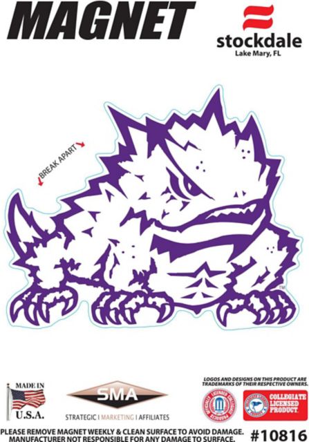 Texas Christian University Horned Frogs 4" x 4" Magnet
