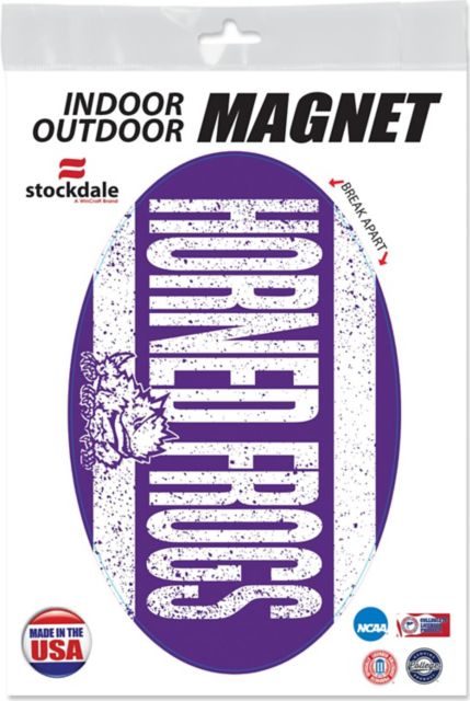 Texas Christian University Horned Frogs 3.5 in. x 5.5 Oval Magnet