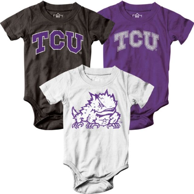Texas Christian University Infant Bodysuit 3-Pack