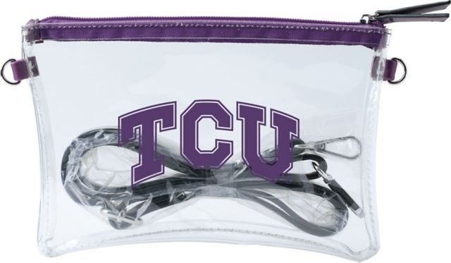 Texas Christian University Crossbody Clear Bag