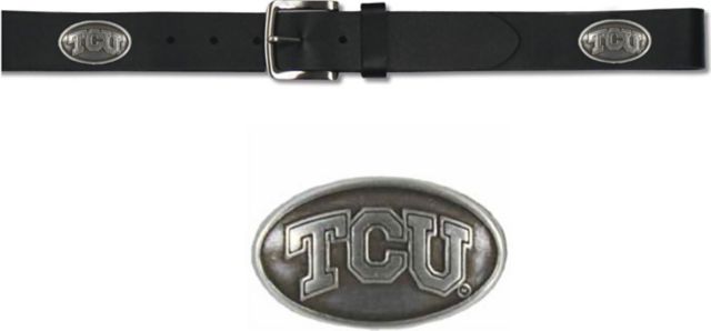 Texas Christian University Leather Belt
