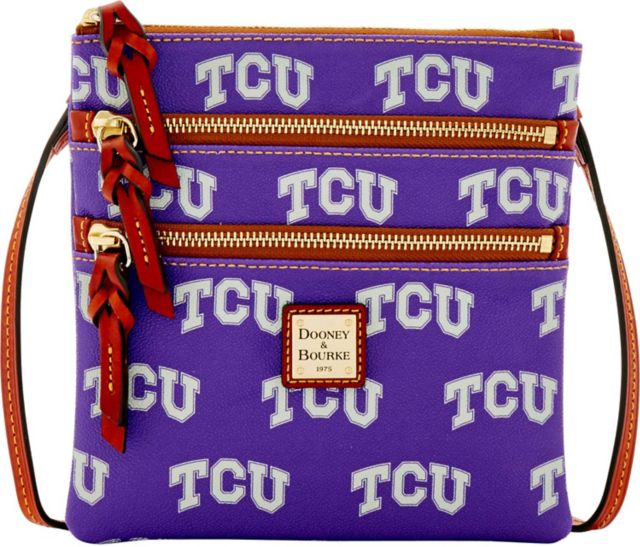 Texas Christian University Triple Zip Crossbody