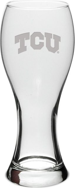 Texas Christian University Pilsner Glass