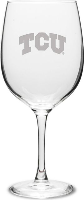 Texas Christian University 19 oz. Wine Glass