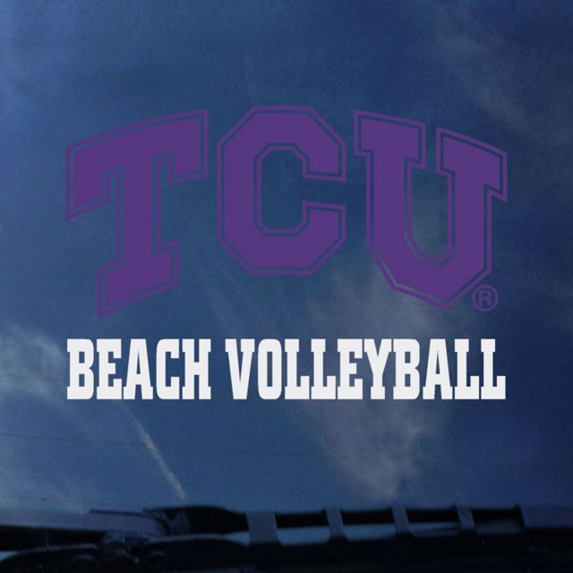 Texas Christian University Beach Volleyball Decal