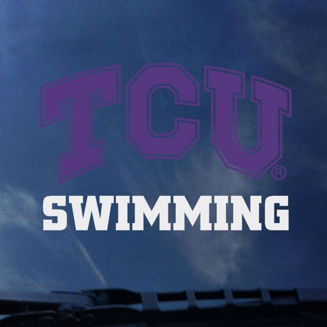Texas Christian University Swimming Decal