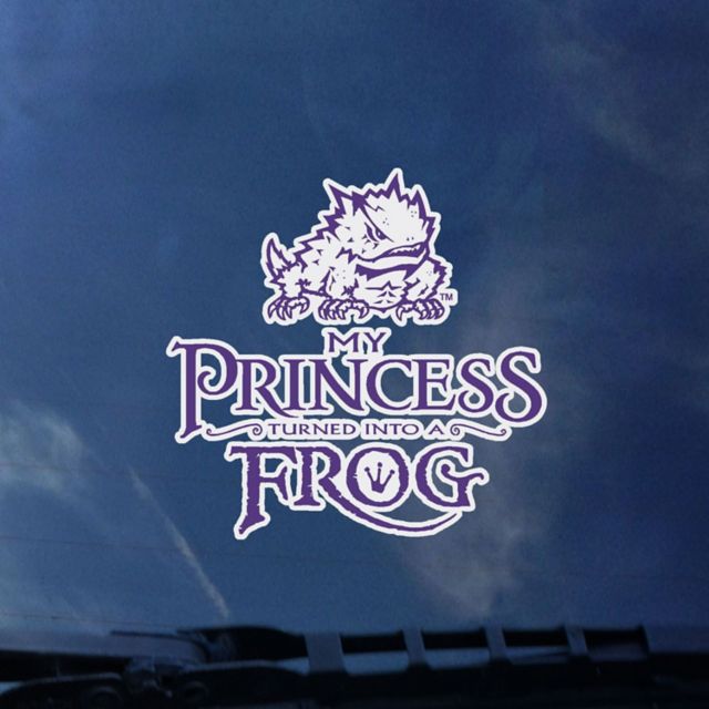 Texas Christian University "My Princess Frog" Decal