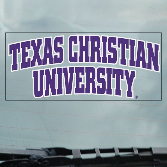 Texas Christian University Cling Decal