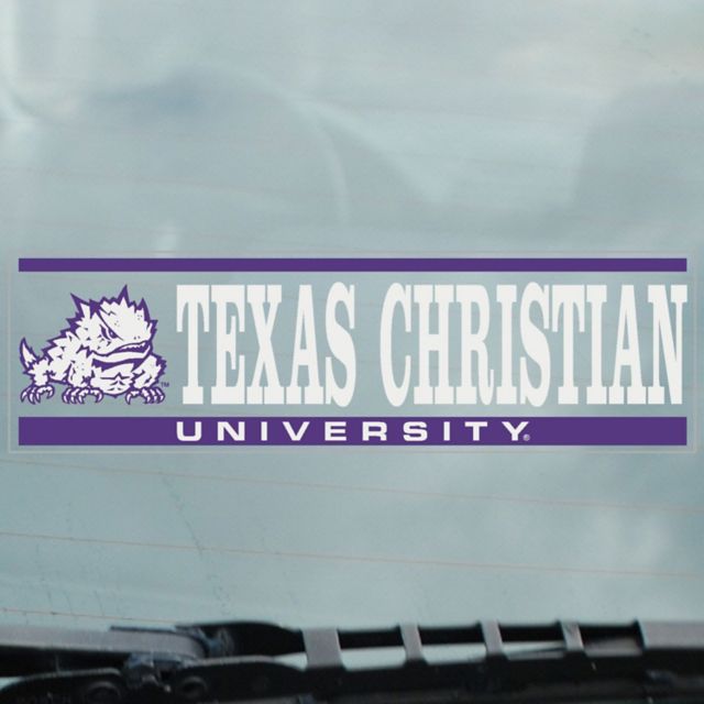 Texas Christian University Horned Frogs Cling Decal