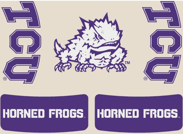 Texas Christian University Horned Frogs Body Decals Multi-Pack