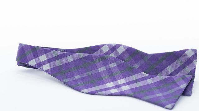 Texas Christian University Tartan Plaid Bow Tie