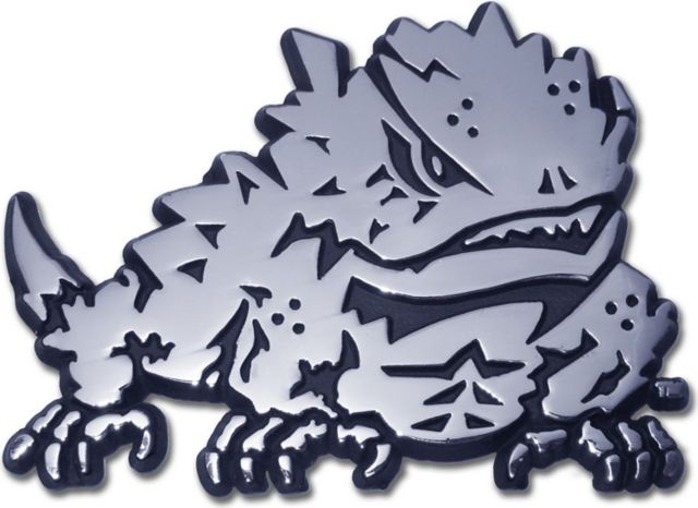 Texas Christian University Horned Frogs Chrome Car Decal