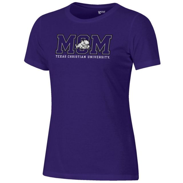 Texas Christian University Horned Frogs Women's Mom Short Sleeve T-Shirt