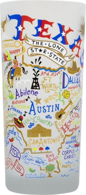 Texas Christian University 15 oz. Frosted Glass
