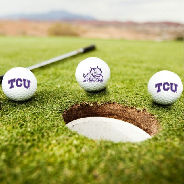 Texas Christian University 3-Count Golf Ball