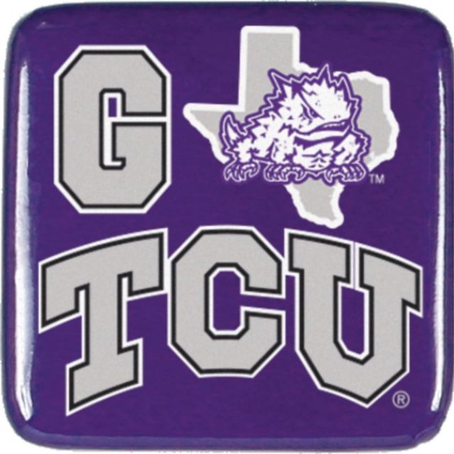 Texas Christian University Horned Frogs Square Magnet