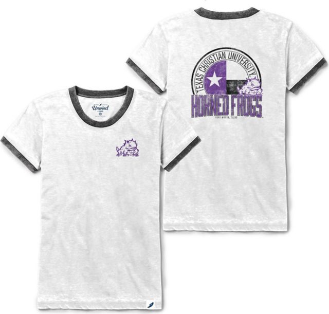Texas Christian University Horned Frogs Women's Burnout Short Sleeve T-Shirt