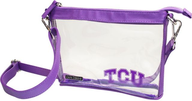 Texas Christian University Women's Clear Crossbody Purse