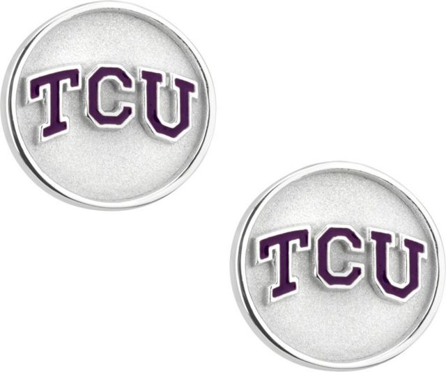 Texas Christian University Stud Earrings