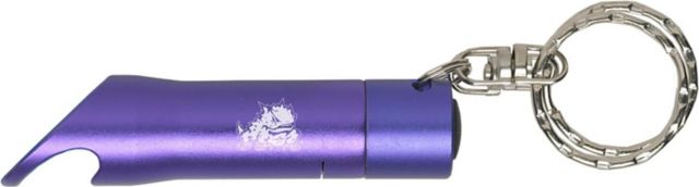 Texas Christian University Keychain with Bottle Opener Flashlite