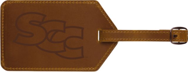 Sacramento City College Crazy Horse Leather Luggage Tag