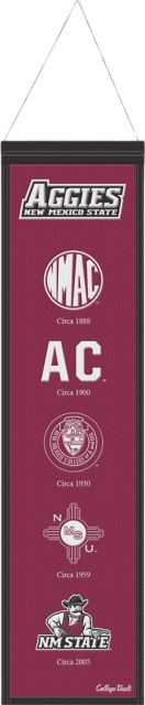 New Mexico State University 8 x 32 Wool Banner