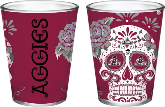New Mexico State University Dia De Los Muertos 2oz Collector Glass