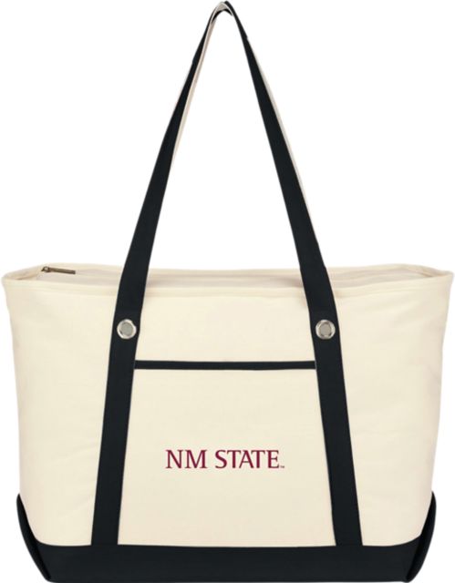 New Mexico State University Canvas Zippered Tote Bag