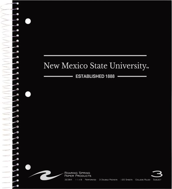 New Mexico State University 3 Subject Notebook