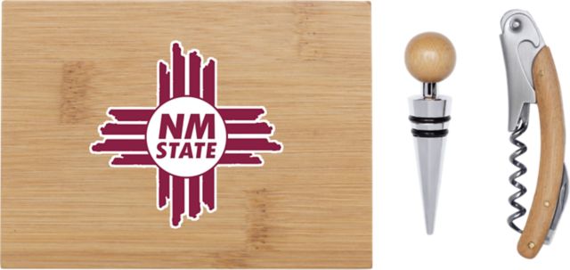 New Mexico State University Bamboo Wine Tool Set
