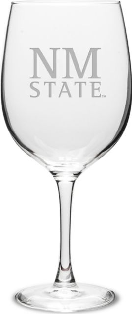 New Mexico State University 19 oz. Wine Glass