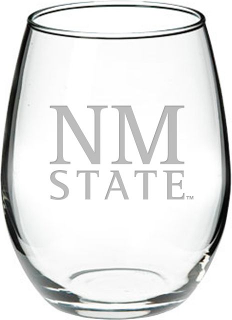 New Mexico State University 21 oz. Stemless Wine Glass