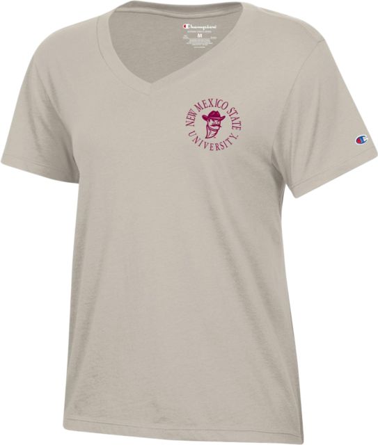 New Mexico State University Women's Aggies V-Neck Short Sleeve T-Shirt