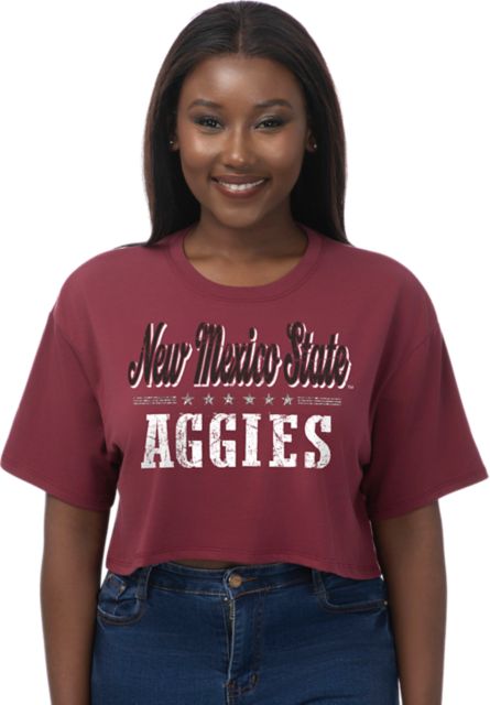 New Mexico State University Aggies Women's Boxy Crop Short Sleeve T-Shirt