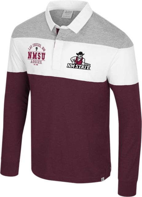 New Mexico State University Aggies Ground Floor Long Sleeve Rugby Polo