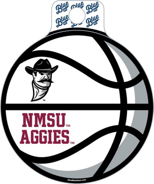 New Mexico State University Fullsize Basketball Sticker