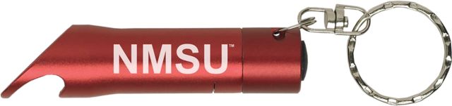 New Mexico State University Keychain with Bottle Opener Flashlite