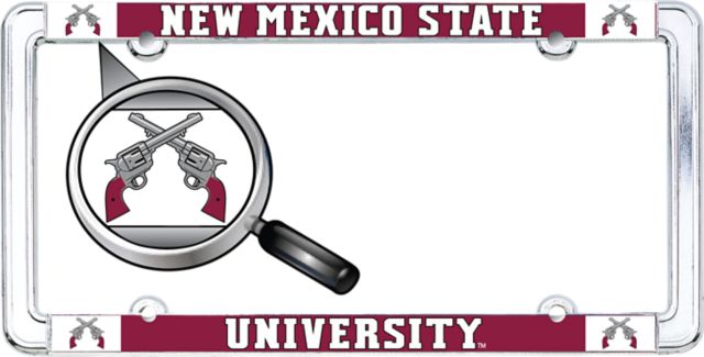 New Mexico State University Thin Dome License Plate Frame
