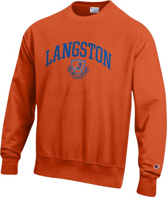 Langston University Lions Reverse Weave Crewneck Sweatshirt