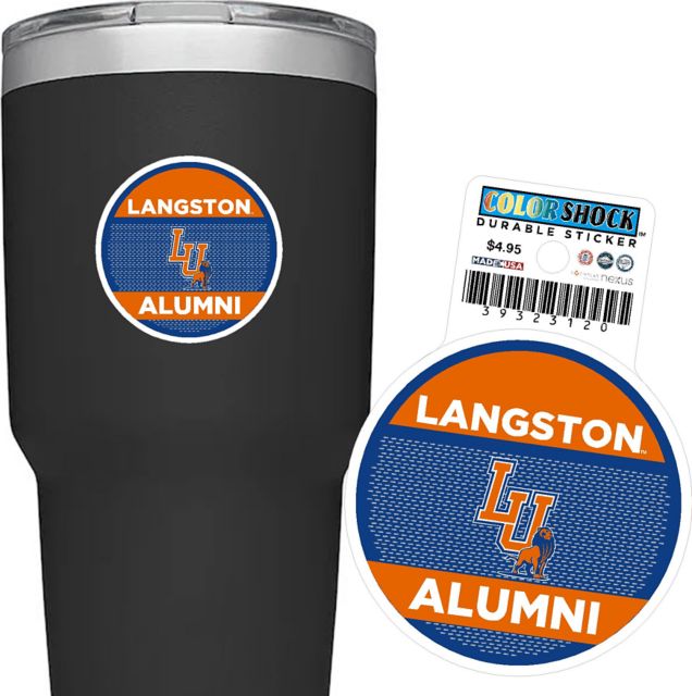 Langston University Alumni Durable Sticker
