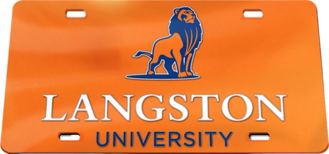 Langston University License Plate